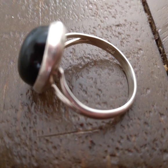 Black Onix Silver Ring - Picture 3 of 4